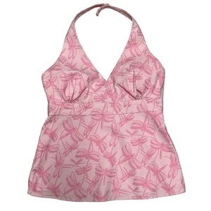 Vineyard Vines by Shep & Ian Pink Dragonfly Halter Top Size 8